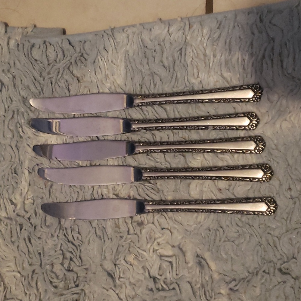 National stainless Japan silver wear 5 spread knife